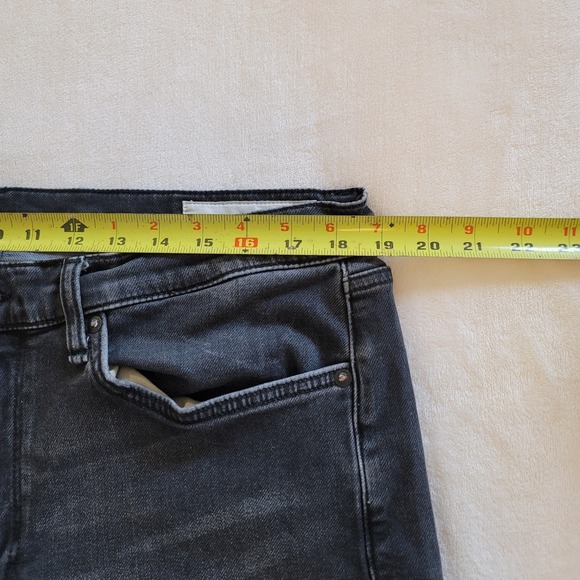 Rag & Bone Fit 2 Slim Mens 36x32 Loopback Denim Jeans Wylie Grey MED21F1223BBWY - Picture 6 of 16